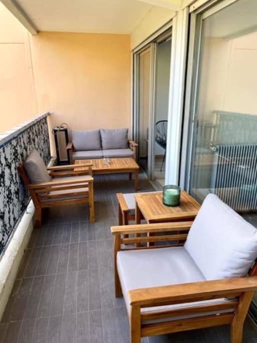Appartement en résidence avec piscine, cinéma Nice Extérieur photo